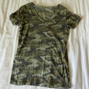 V neck army shirt